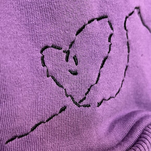 Disney Nightmare Before Christmas Embroidered Hoodie Jack & Sally Sweatshirt - Picture 7 of 10